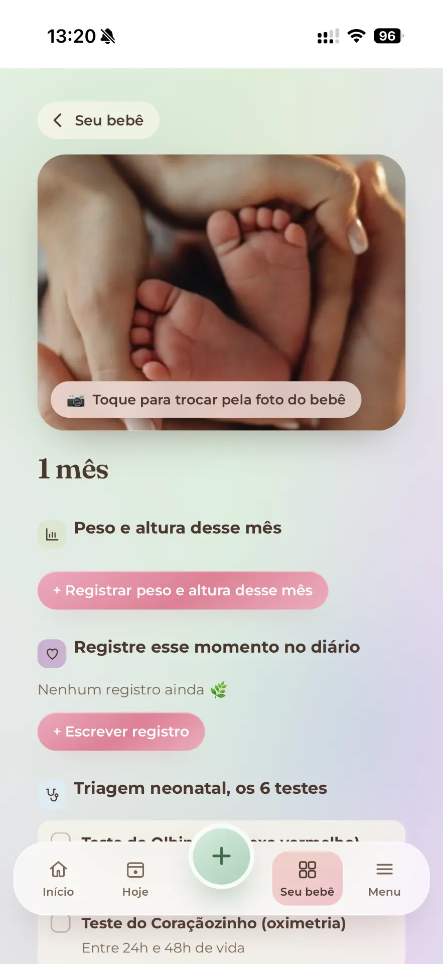 O primeiro ano, mês a mês