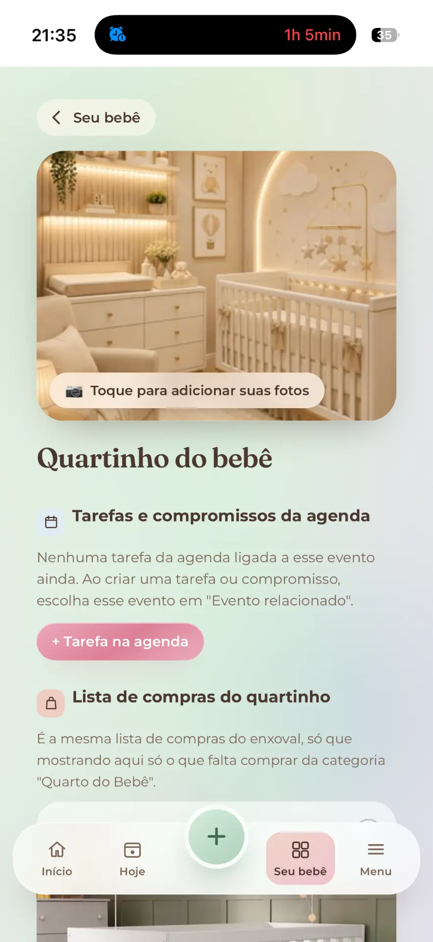 Chá de bebê, chá revelação e quartinho do bebê